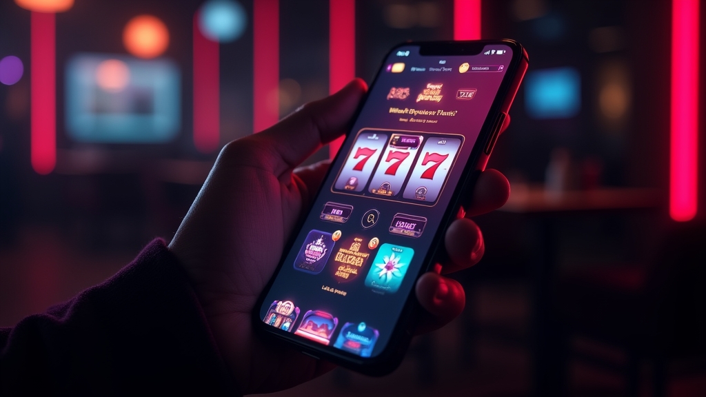 Mobile Casino-App mit Spielauswahl auf dem Smartphone